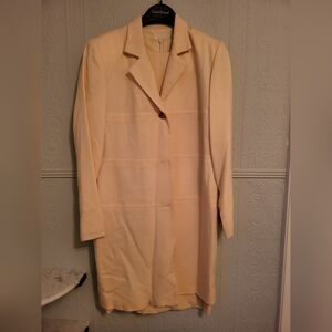 100% Wool * Cream Dress & Jacket * Oberon NY * size 6